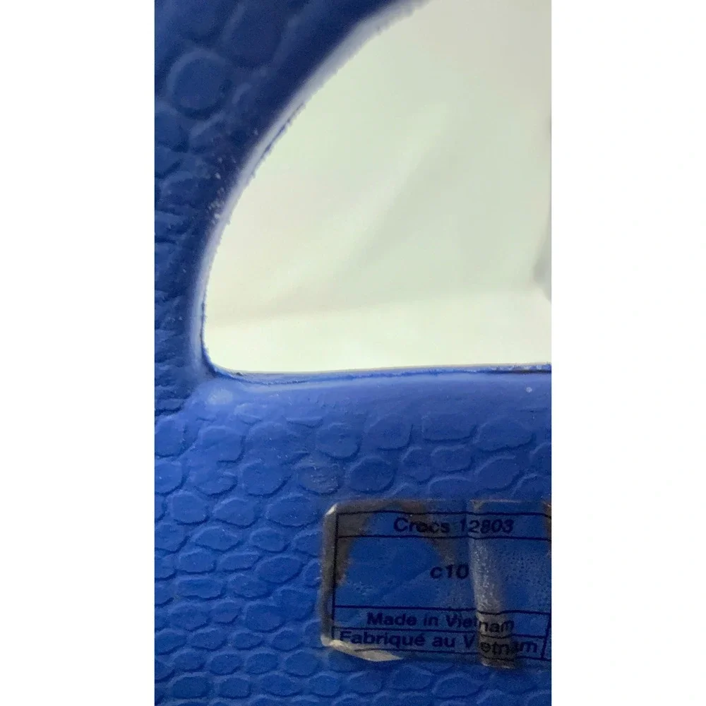 Crocs Kids Handle It Rain Boots Blue Waterproof Pull On Shoes C10 Size 10